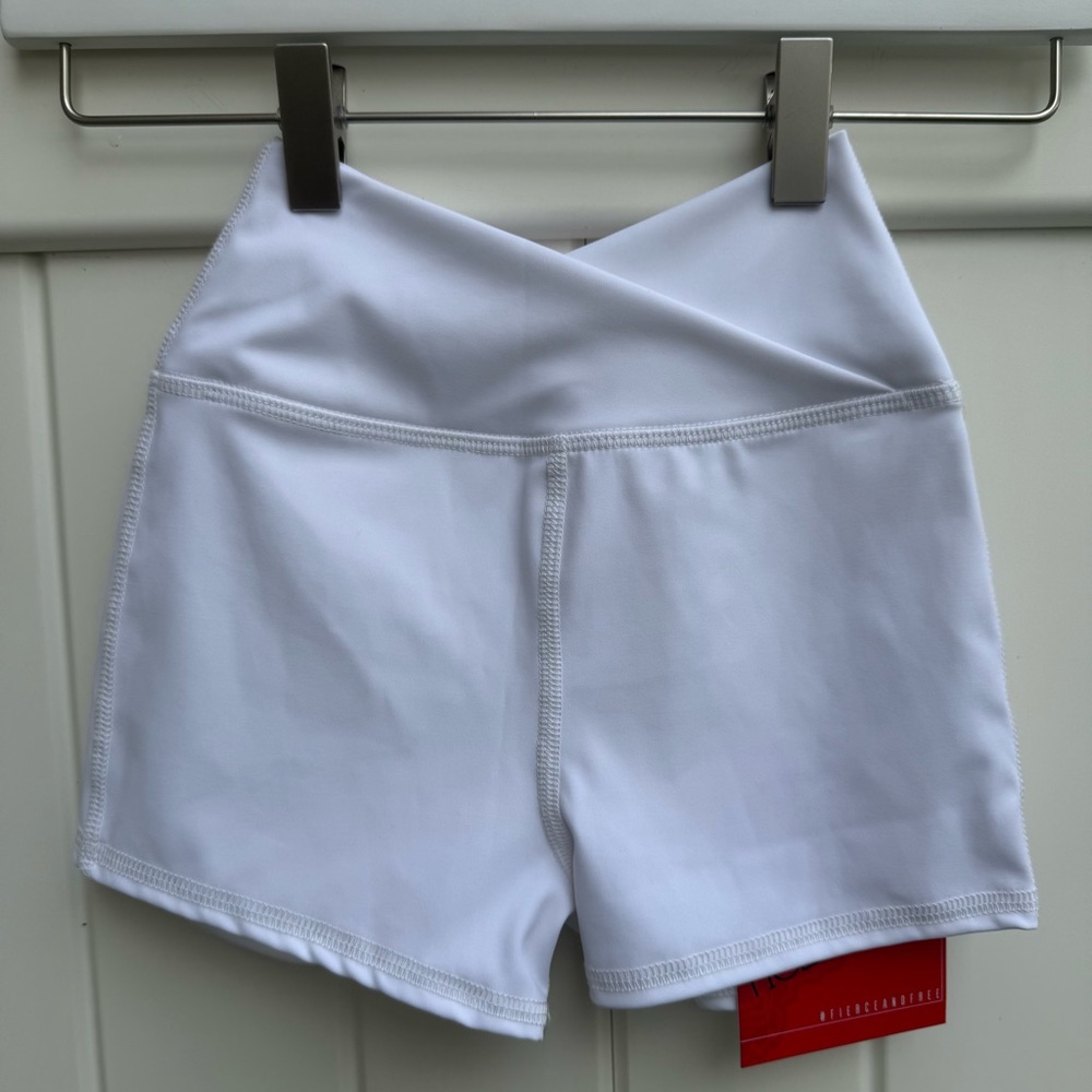 NWT Tiger Friday Dancewear Bello Shorties Size Various Color White - Picture 2 of 7